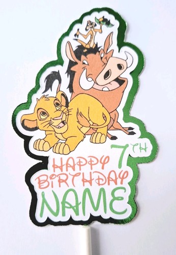 Personalised lion king cake - personalised,