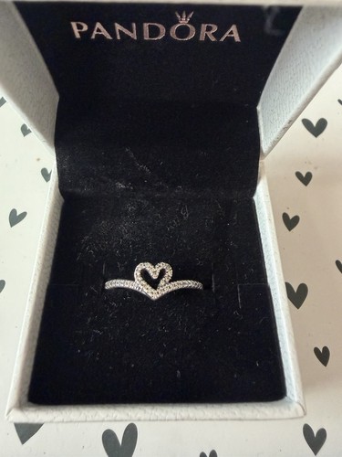 Pandora wishbone heart - wishbone, ring