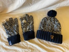 MENS Santa Monica Masters Polo Club Beanie Hat & Gloves Set