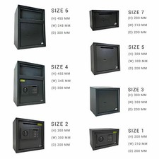 Cash Safe Security Safe Key Lock High Safety Digital Steel Home Office Money Box