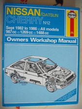 HAYNES WORKSHOP MANUAL NISSAN DATSUN CHERRY N12 82-86 ALL MODELS INC TURBO 1031