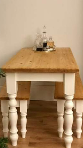 5ft farmhouse dining set - 5ft,