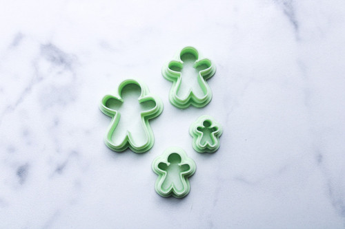 Gingerbread man polymer clay - gingerbread,