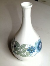 Vintage Wedgwood Clementine Bone China Stem Posy Bud Vase 13.5cm Tall