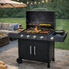 Outdoor Charcoal Barbecue Side