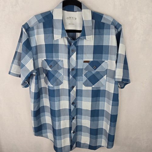 Orvis men blue plaid short - men,