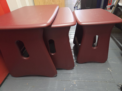 Ercol set rectangular red - 3,