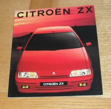 Citroen ZX Brochure 1991-1992