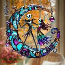 Nightmare Before Christmas Sally Jack Moon Dance Suncatcher Hanging Decor Gift