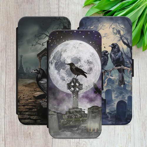 Gothic raven flip case for - gothic,