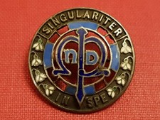 Antique Notre Dame Academy Sterling Silver & Enamel Club Badge - Gamages London