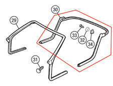 MG F & MG TF Rear Hoodwell