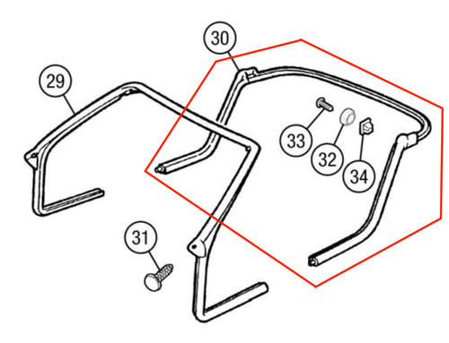 Mg tf rear hoodwell - mg,