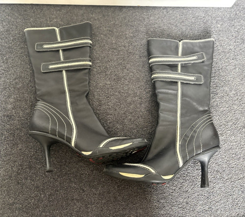Skechers rare black leather - skechers,