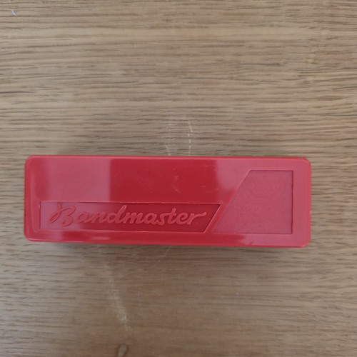 Bandmaster harmonica with - bandmaster, red