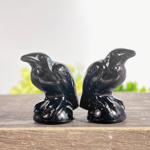 1pcs obsidian crystal crow - 1pcs,