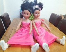 Black American Twin Dolls For Girls From Age 5 to 10 Year old 