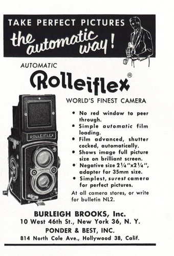 1953 rolleiflex camera - 1953,