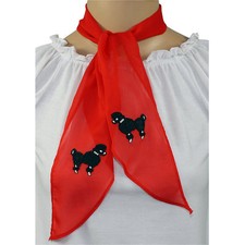 RED Chiffon Scarf for Poodle