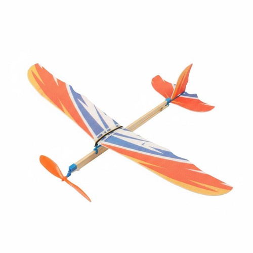 Rubber band powered glider - powered,