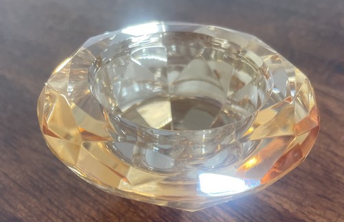 Crystal diamond amber - crystal,