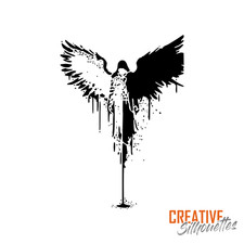 Dripping Angel Stencil ---