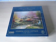 Thomas Kinkade Stepping Stone Cottage 1000 Piece Jigsaw Puzzle   New/Sealed