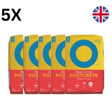 5 x Blue Circle Postcrete