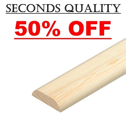 Flat pine trim moulding