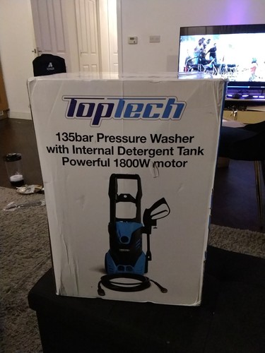 Top tech 1800w pressure washer - top,