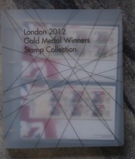 (item2345)ROYAL MINT 2012 GOLD MEDAL WINNERS INC. PARALYMPIC STAMP COLLECTION.