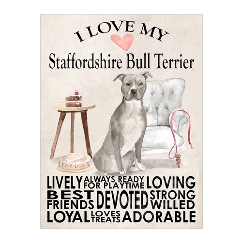 Love staffordshire bull - i,