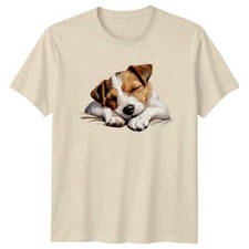 Jack Russell Terrier Puppy Dogs Animals Mens T-Shirt Womens Tee Graphic Top