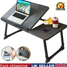 Folding Laptop Table Stand Bed Tray Sofa Lap Portable Computer Desk Breakfast UK