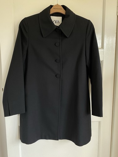 Zara black coat - black, s
