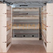Nissan Primastar 2001-2014 LWB Double Rear, Front Toolbox & Bulkhead Racking ...