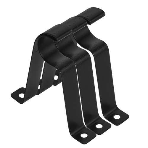 3pcs black iron curtain - iron,