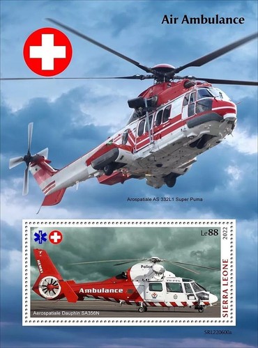 Air ambulance aerospatiale - ambulance,