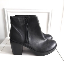 New Look Black faux leather