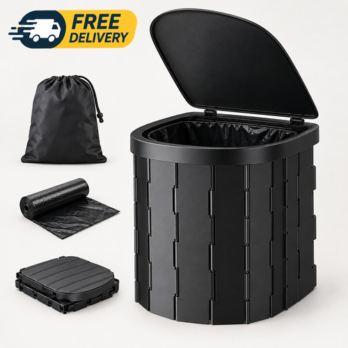 Outdoor travel folding toilet - travel,