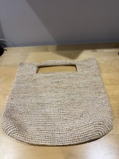 White Company Raffia Foldover
