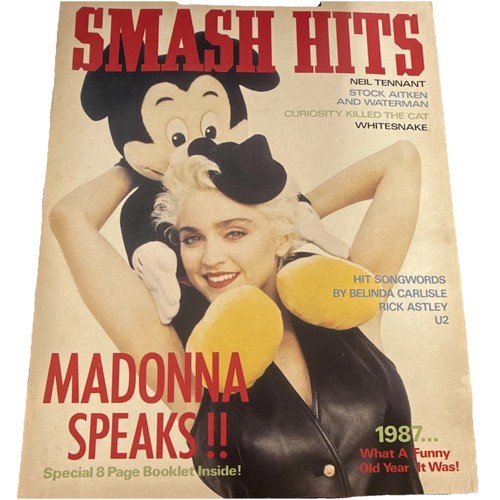 Smash hits magazine 1987 - magazine,
