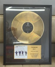 Beatles Help Framed Gold Disc