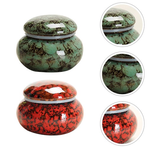 Pcs ceramic tea canister - 2,