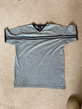 Mens grey black t-shirt Size M v-neck  Ciro Citterio