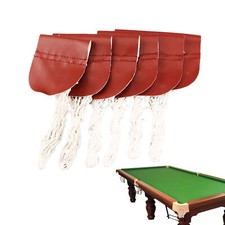 6PCS Leather Snooker Table Net