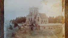 1890'S ANTIQUE CABINET CARD PHOTOGRAPH CHURCH ST RICHARD DE WYCH ASHDOWN SUSSEX
