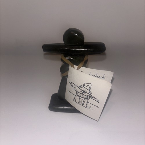 Inuit jade stone inukshuk - stone,