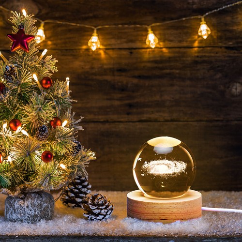 Crystal globe light 3d - light,