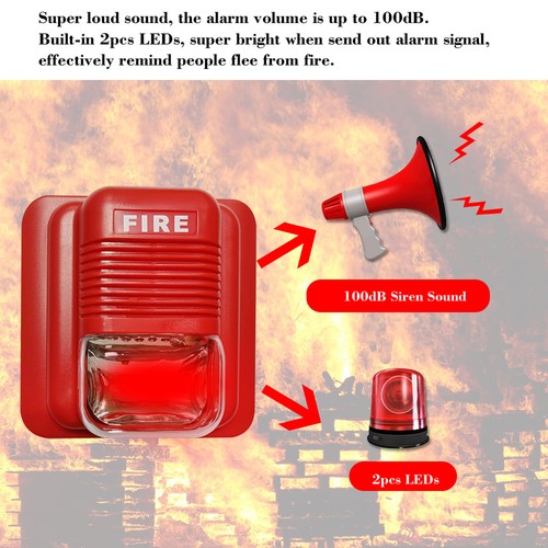 Fire alarm warning strobe - warning,